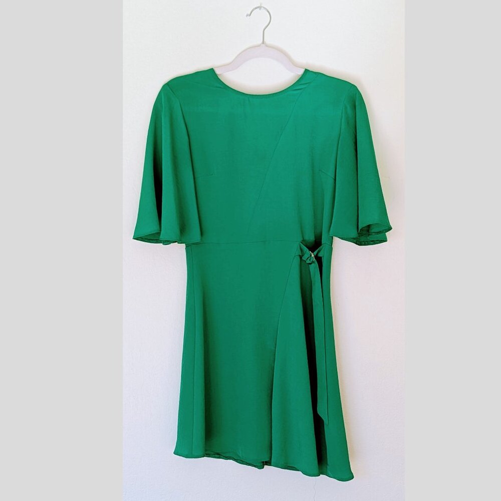 TopShop Green Skater Dress Size 4